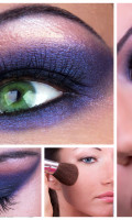 Новогодний макияж пошагово: для карих, зеленых и голубых глаз